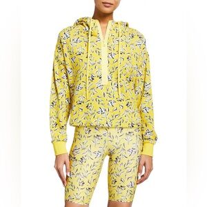 Alice + Olivia Quinlan Cropped Half-Zip Hoodie